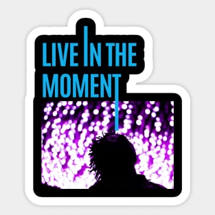 Purple Bert Live in the Moment Sticker